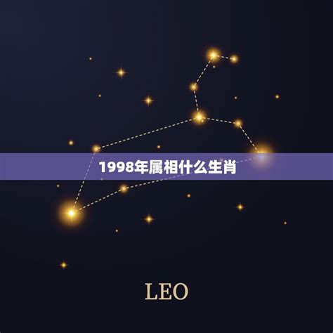 1998 年生肖|1998年属什么生肖